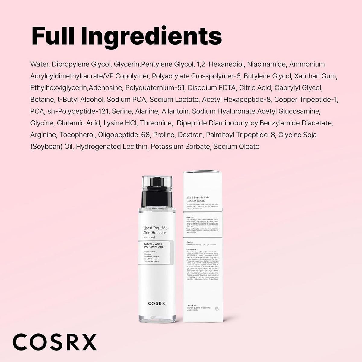The 6 Peptide Skin Booster Serum 150ml