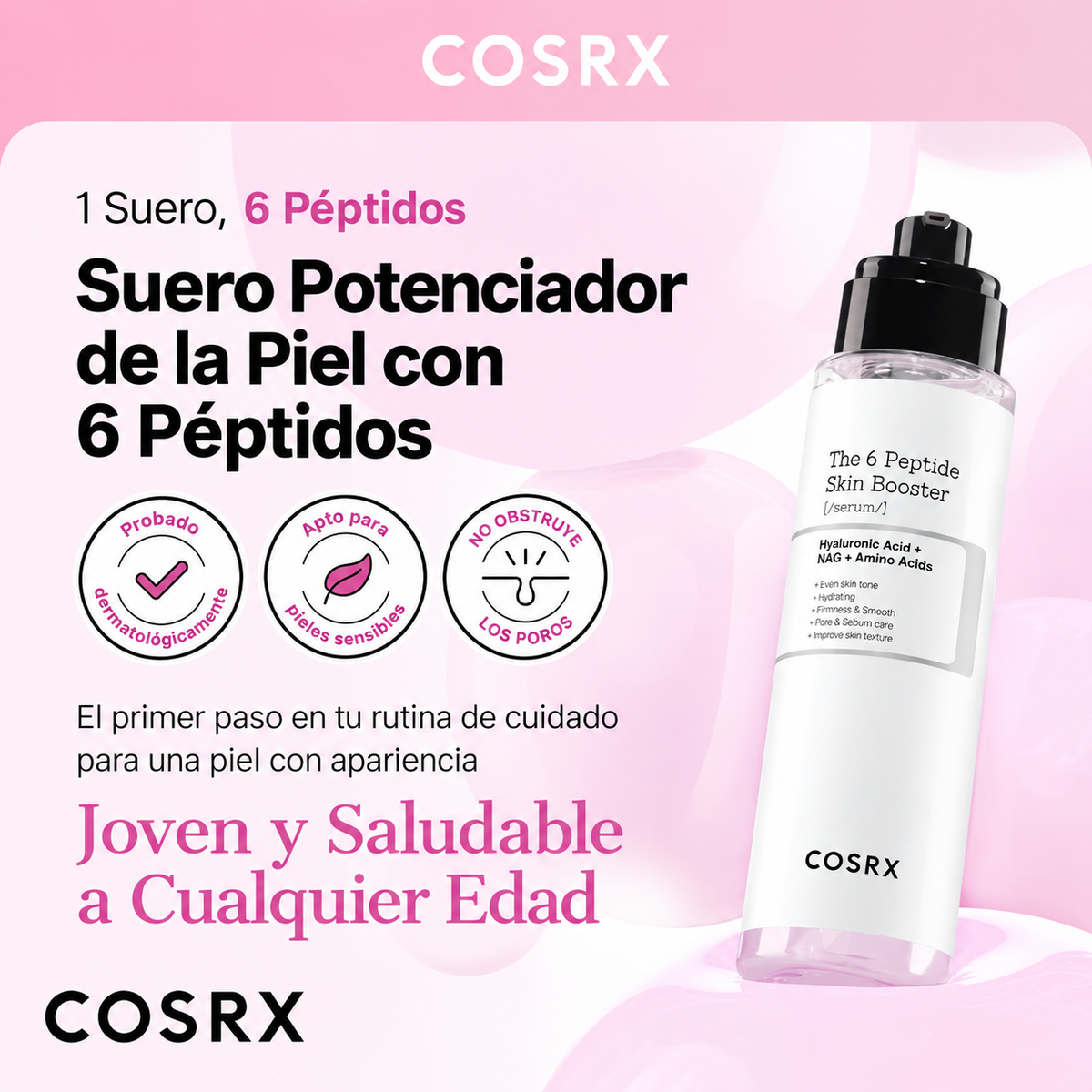 The 6 Peptide Skin Booster Serum 150ml