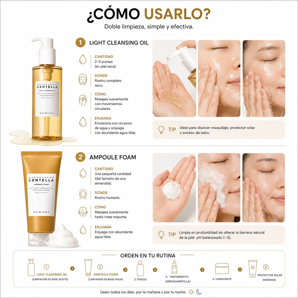Madagascar Centella Double Cleansing Duo (2 piezas)